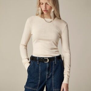 JCrew Margot Crewneck - Merino Wool - Blush Pink - Size Small